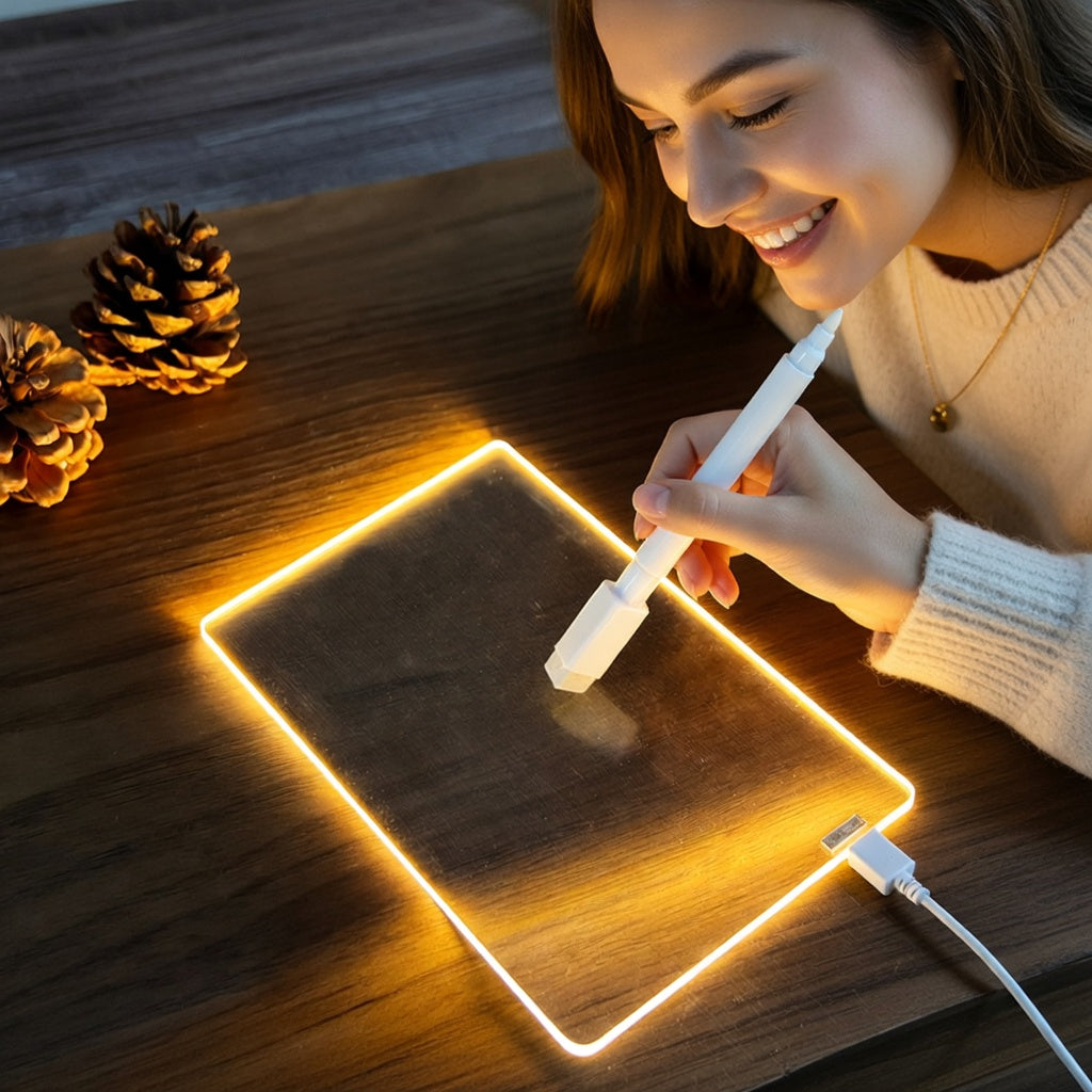 Neon-style warm glow